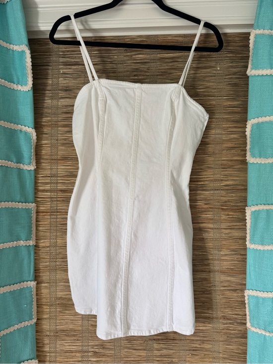 Zara Dresses & Skirts - Zara White Mini Dress with Spaghetti Straps
